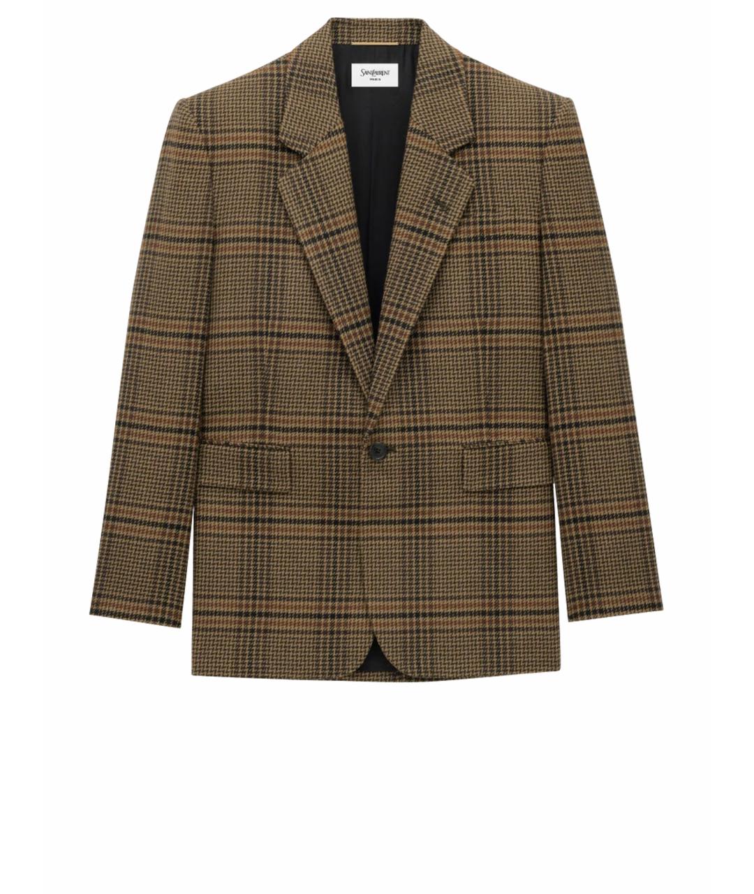 SAINT LAURENT Мульти шерстяной жакет/пиджак, фото 1