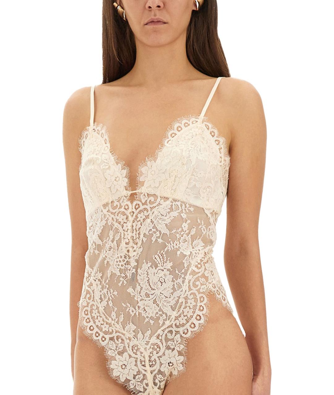 ZIMMERMANN Бежевое полиамидовое боди, фото 4