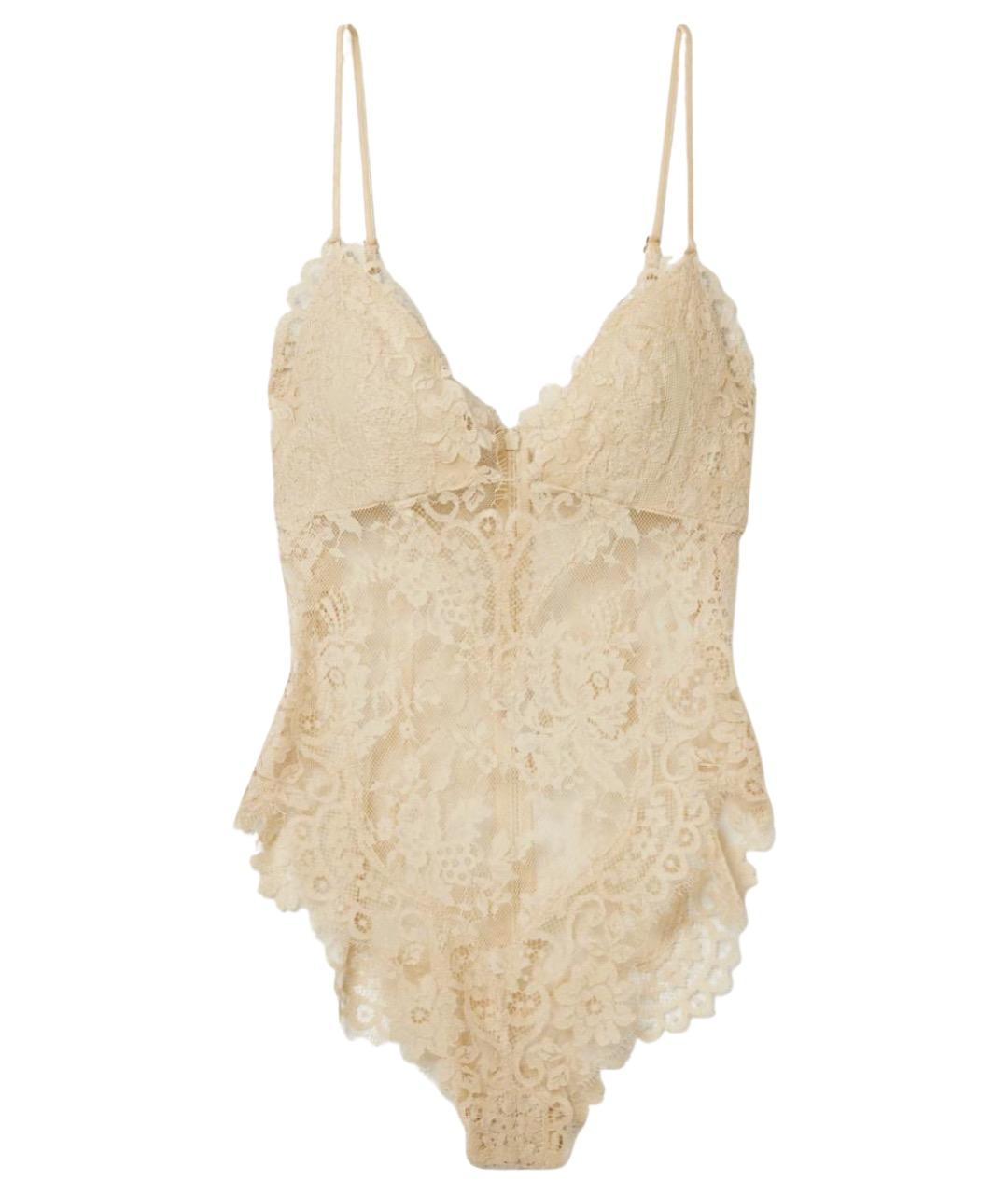 ZIMMERMANN Бежевое полиамидовое боди, фото 1
