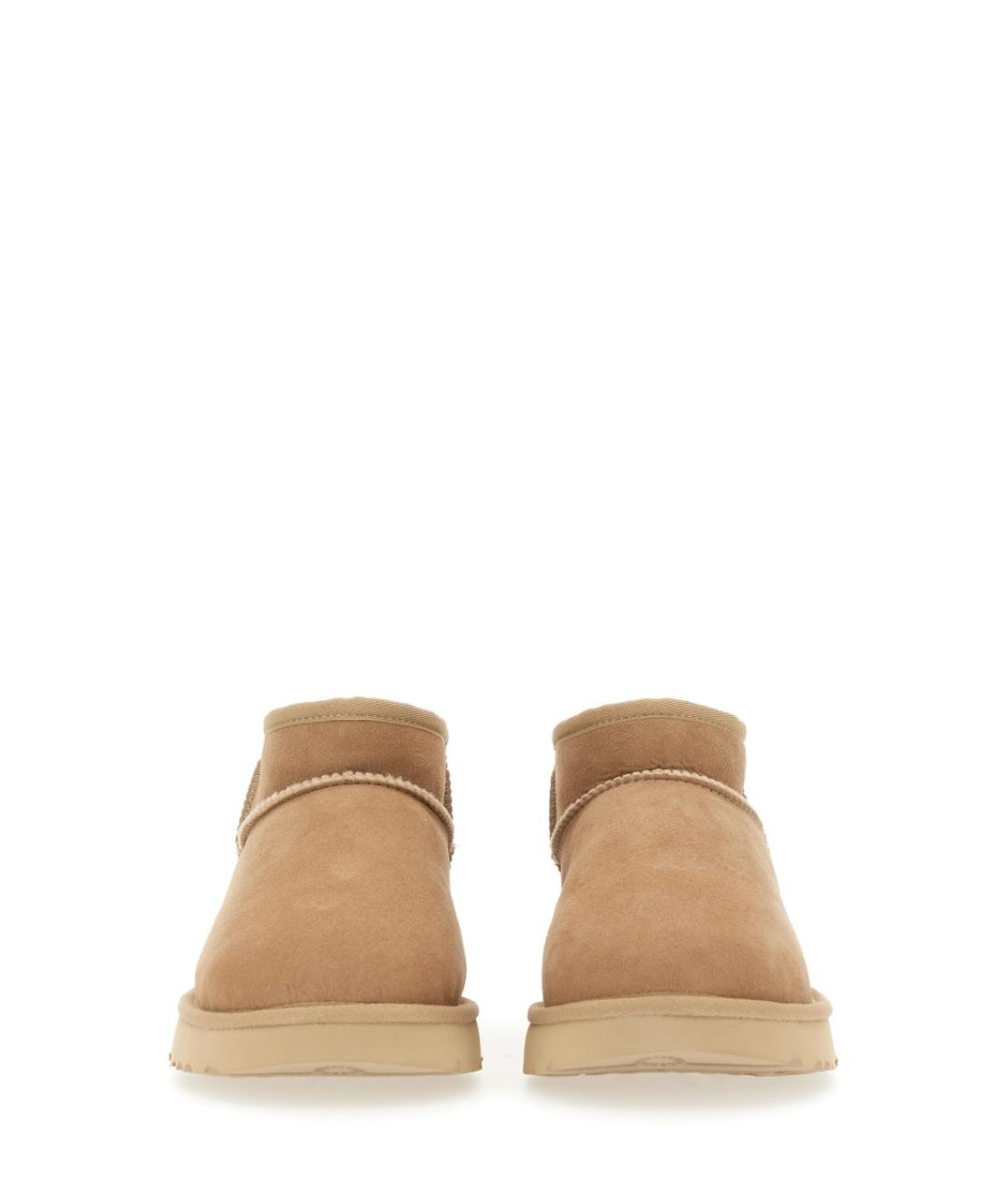 UGG AUSTRALIA Бежевые кожаные ботинки, фото 5