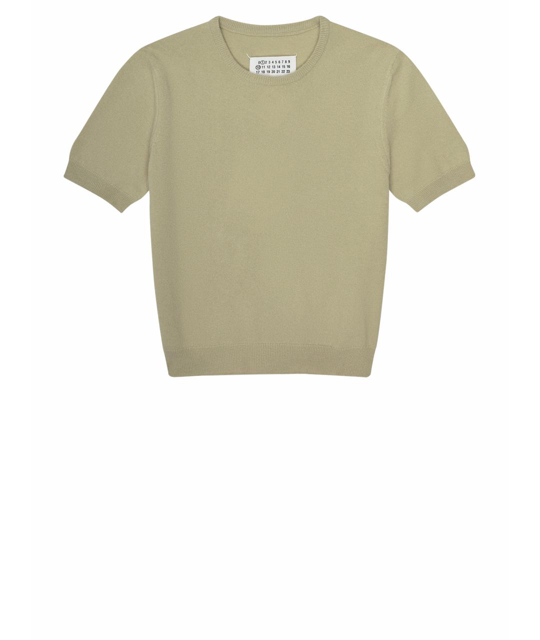 MAISON MARGIELA Зеленый шерстяной джемпер / свитер, фото 1