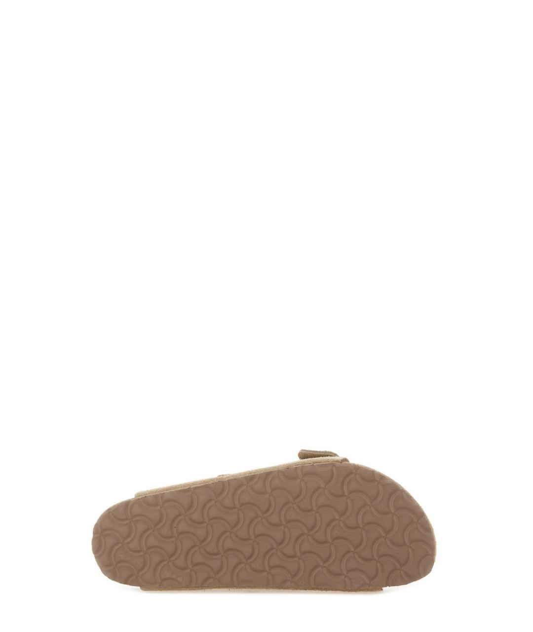BIRKENSTOCK Бежевые кожаные сандалии, фото 5