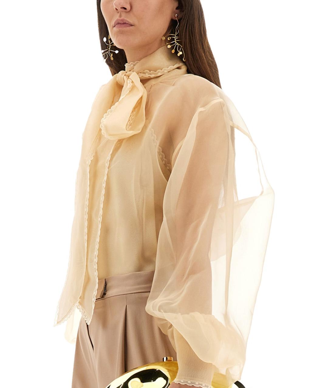 ZIMMERMANN Розовая шелковая блузы, фото 4