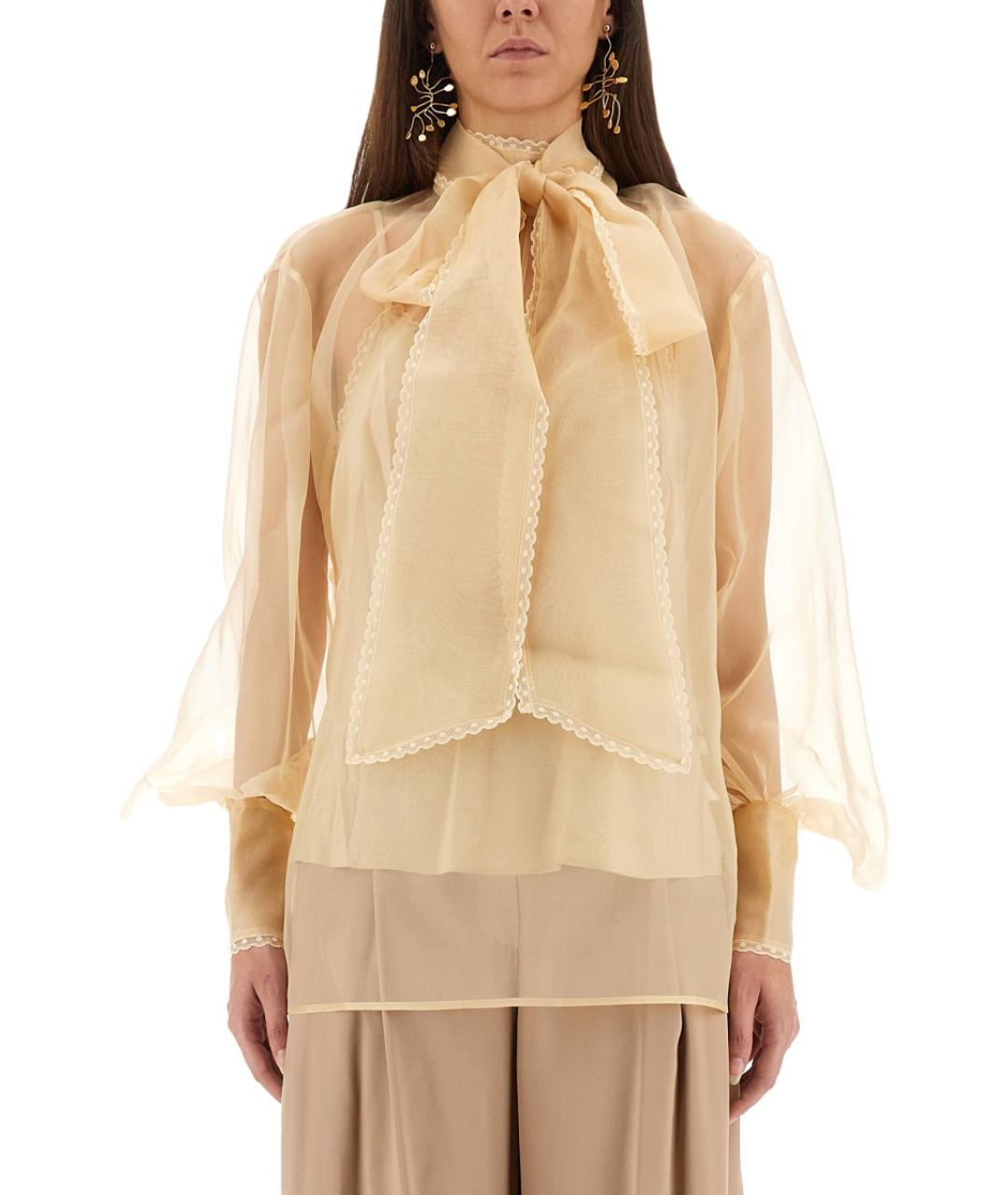 ZIMMERMANN Розовая шелковая блузы, фото 2