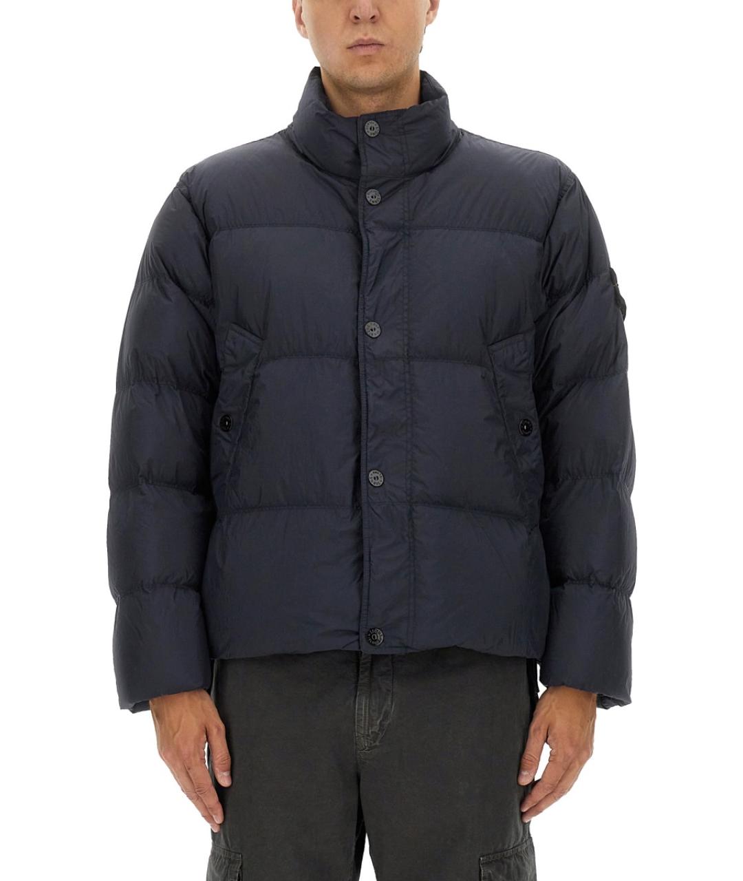 STONE ISLAND Синяя полиамидовая куртка, фото 2