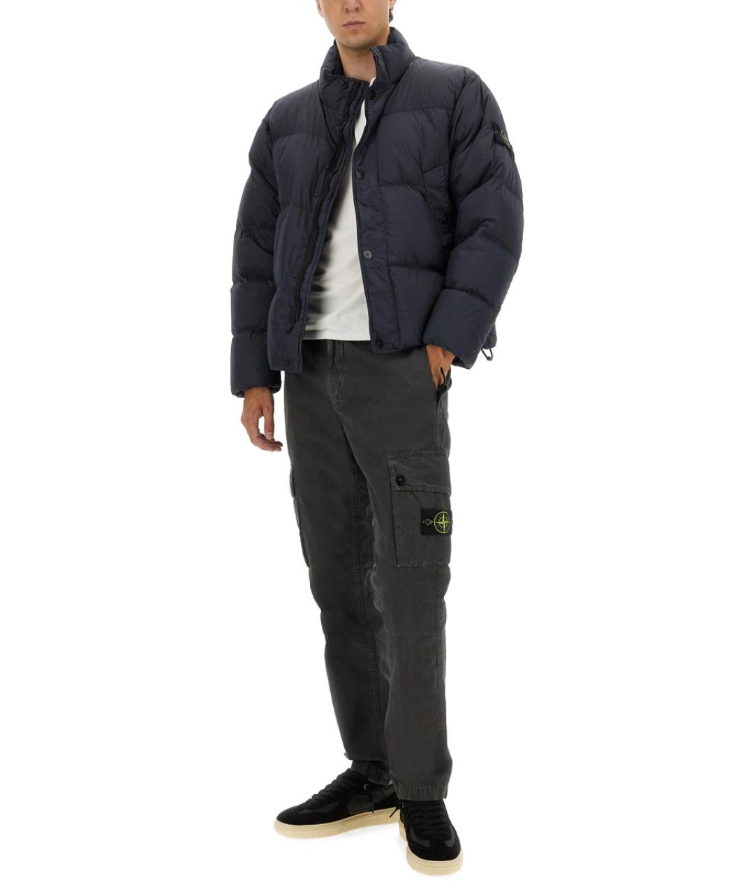 STONE ISLAND Синяя полиамидовая куртка, фото 3