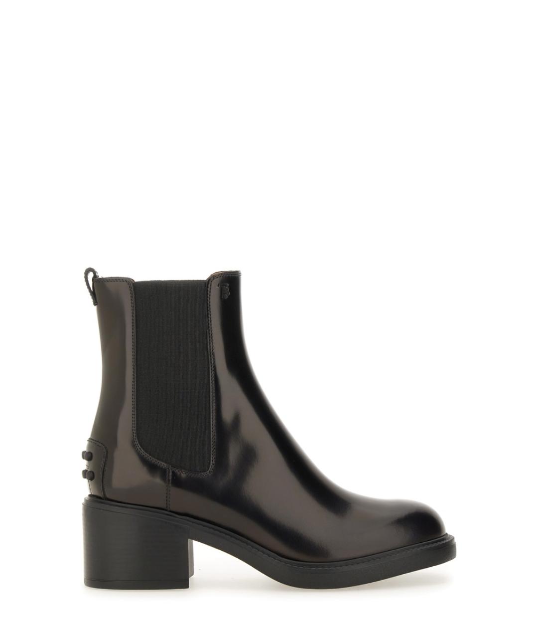 TOD'S Черные ботинки из лакированной кожи, фото 1