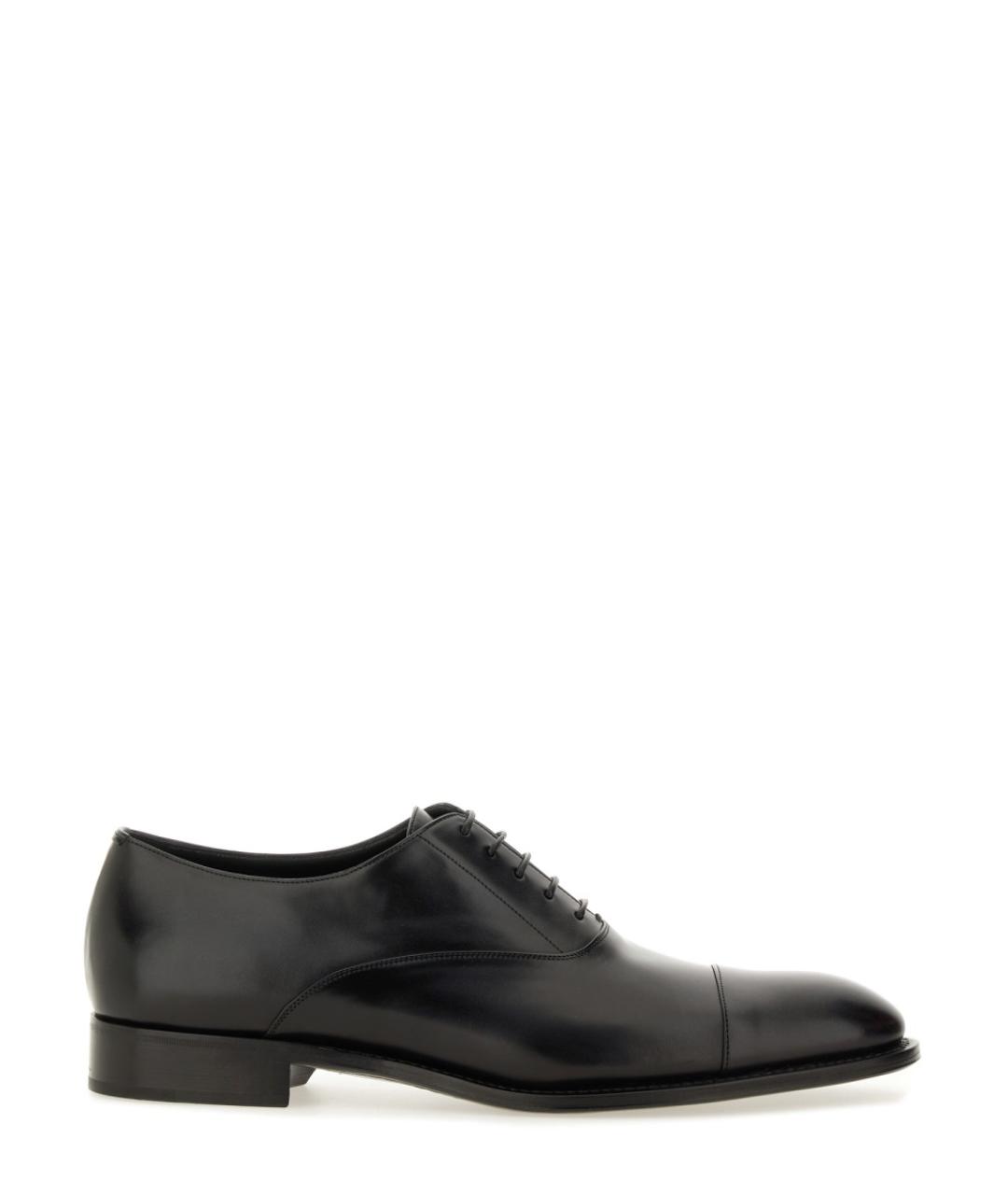 SAINT LAURENT Черные кожаные туфли, фото 1