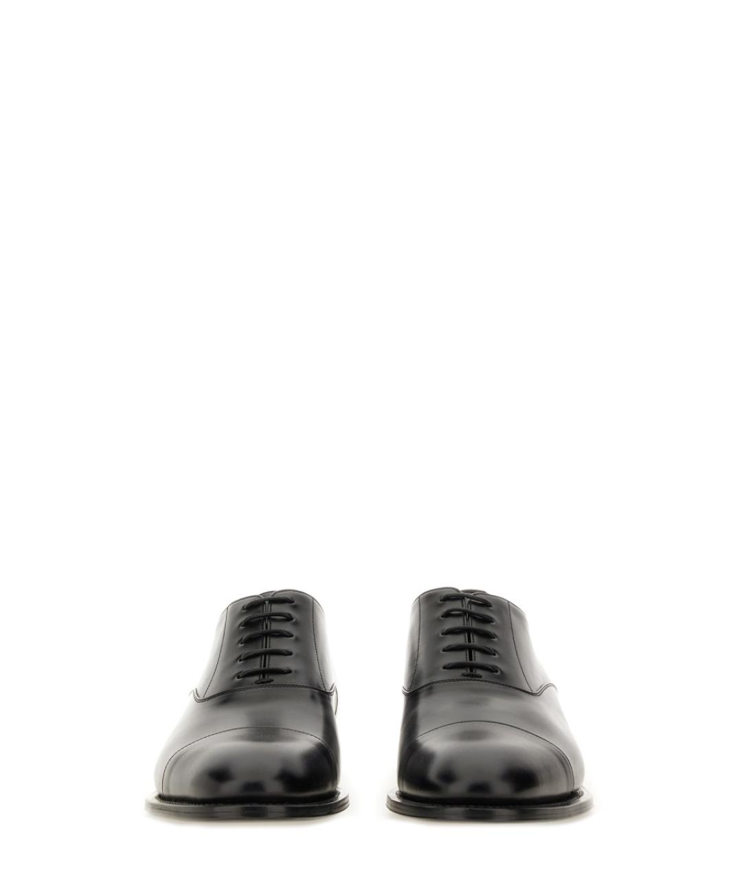 SAINT LAURENT Черные кожаные туфли, фото 4