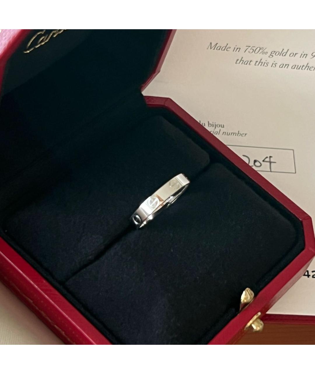 CARTIER Антрацитовое кольцо из белого золота, фото 8