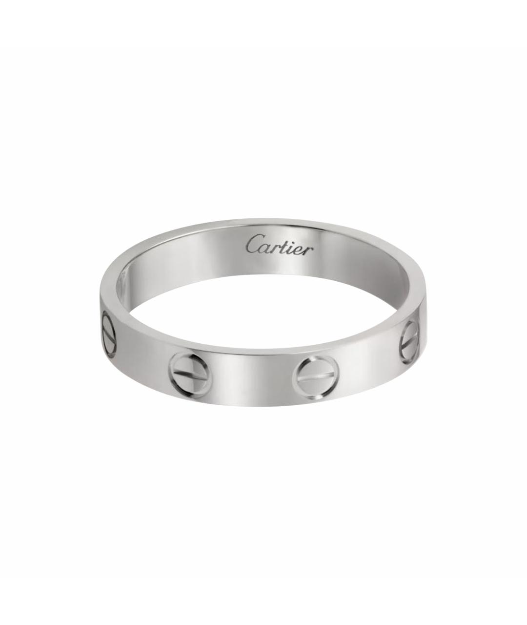 CARTIER Антрацитовое кольцо из белого золота, фото 1