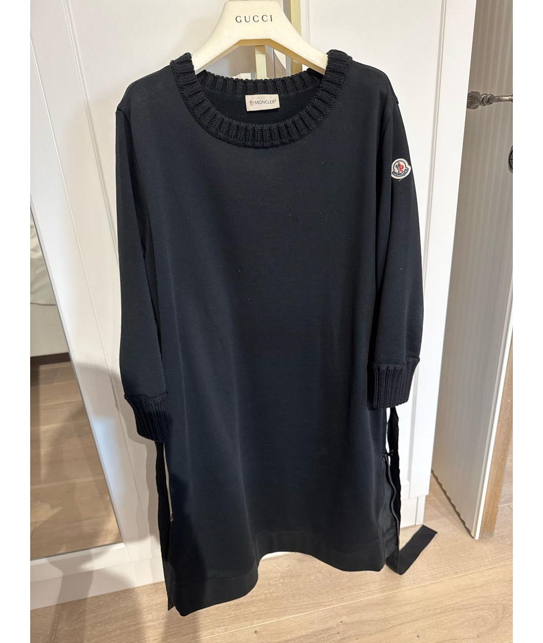 MONCLER Черное повседневное платье, фото 5