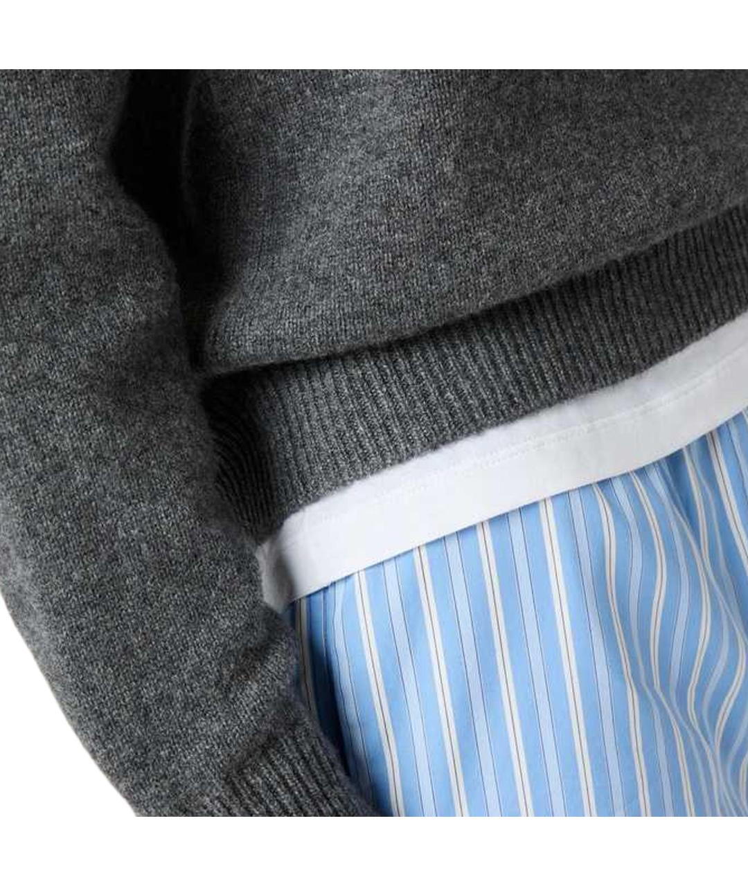 MIU MIU Серый джемпер / свитер, фото 3