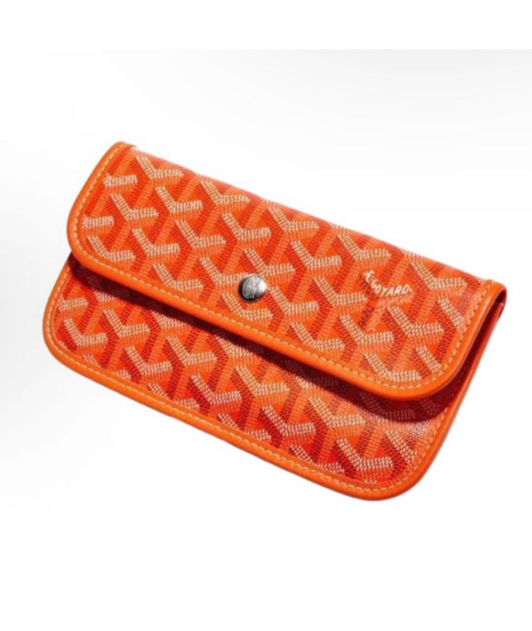 GOYARD Красная кожаная сумка тоут, фото 7