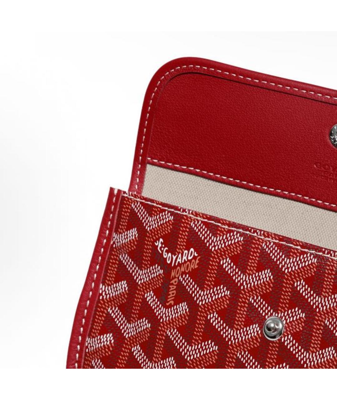 GOYARD Бордовая кожаная сумка тоут, фото 8