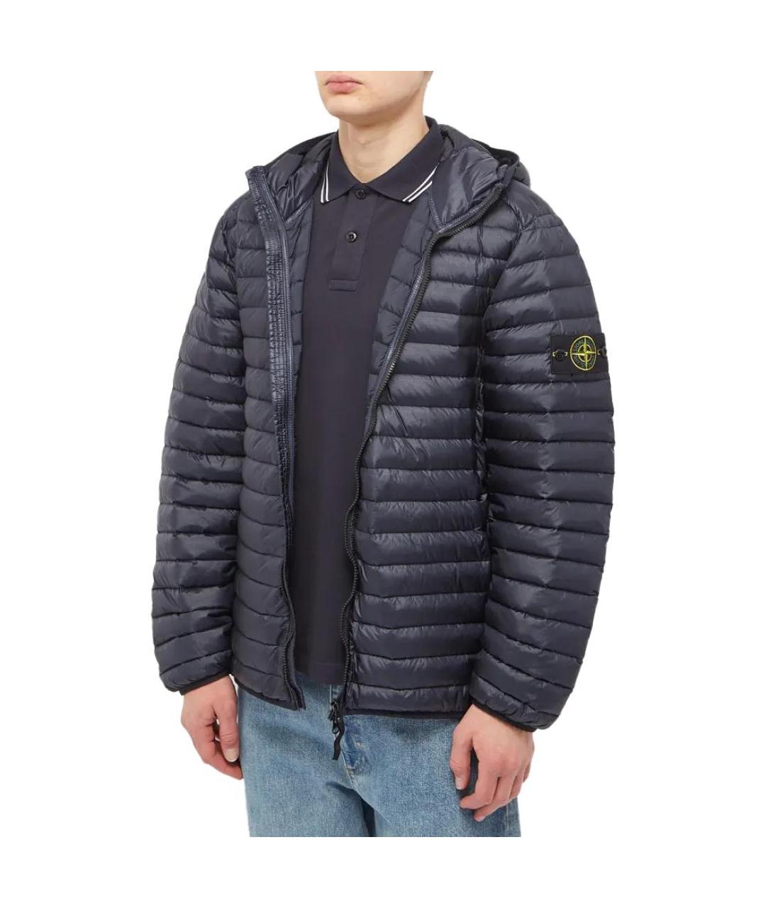 STONE ISLAND Темно-синяя куртка, фото 5