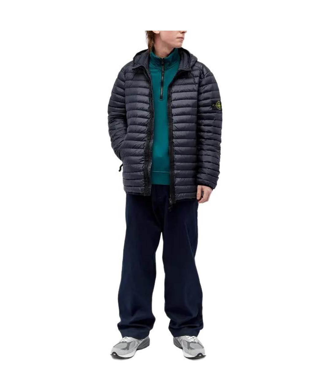 STONE ISLAND Темно-синяя куртка, фото 2