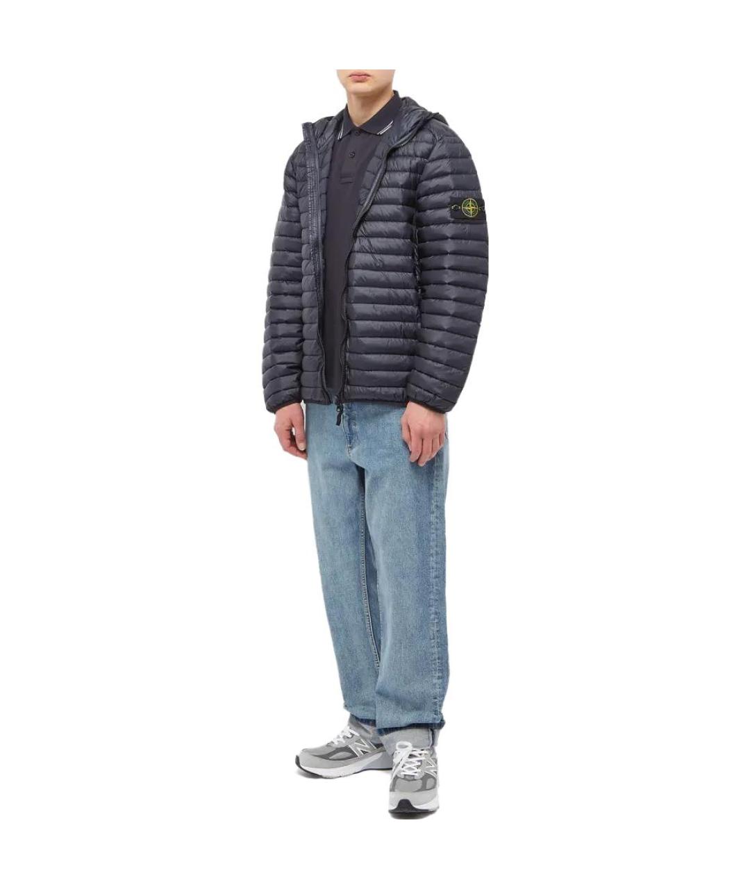 STONE ISLAND Темно-синяя куртка, фото 3