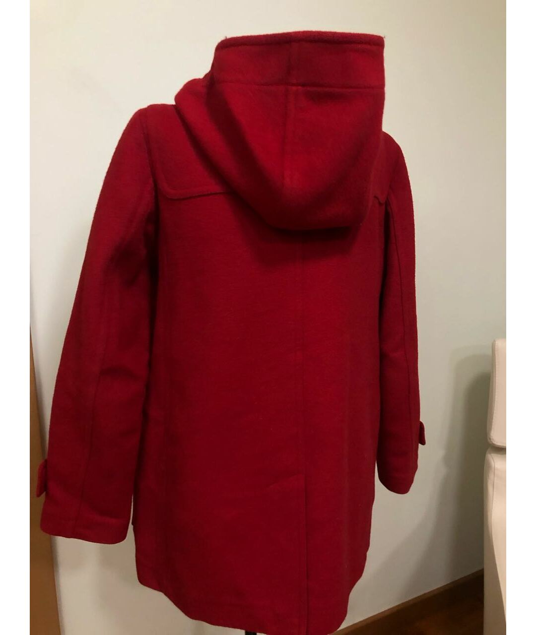BURBERRY BRIT Красное шерстяное пальто, фото 2