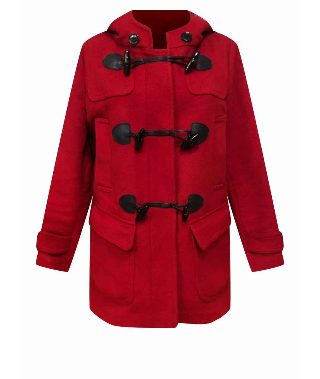 BURBERRY BRIT Красное шерстяное пальто, фото 1