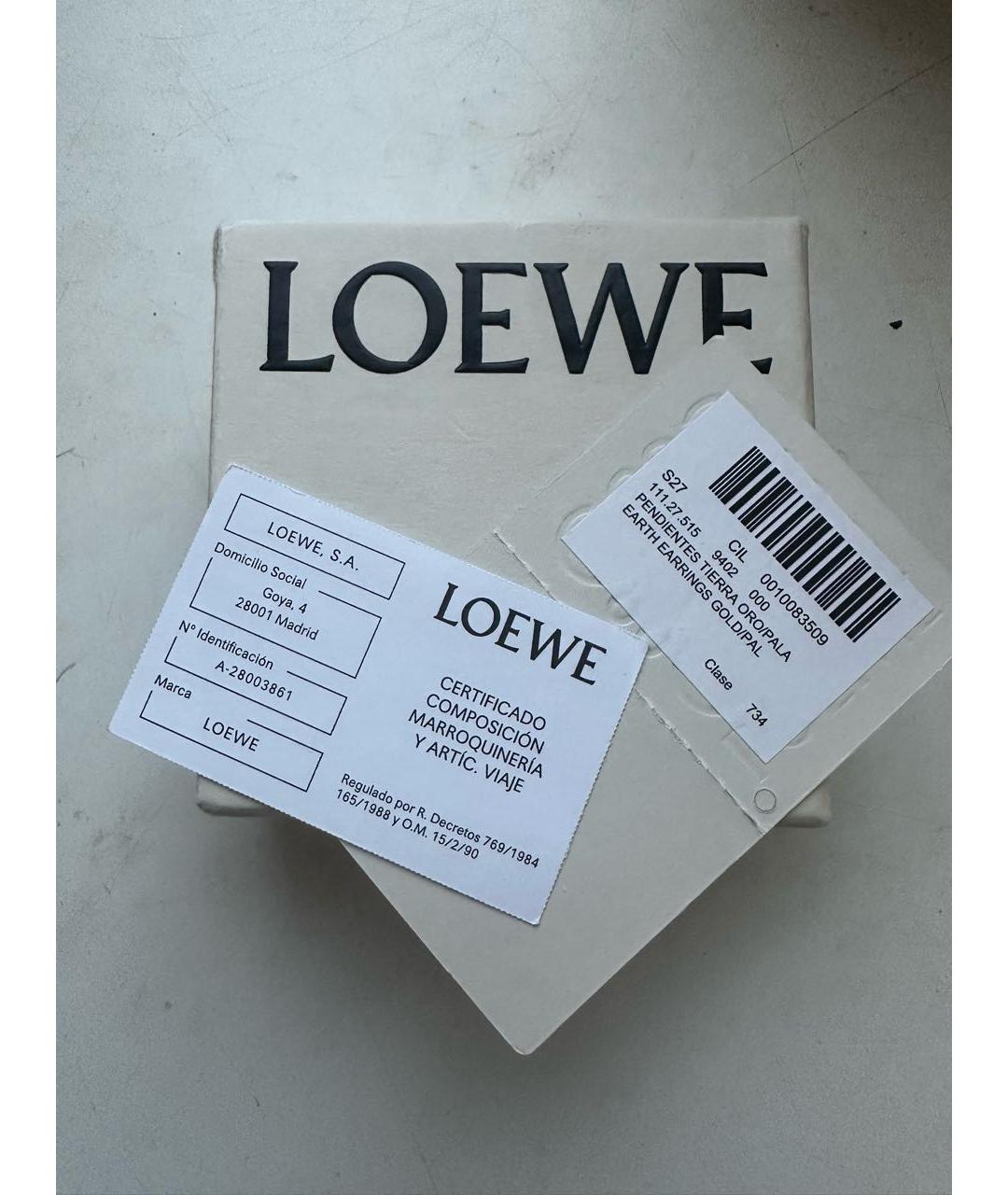 LOEWE Металлические серьги, фото 7