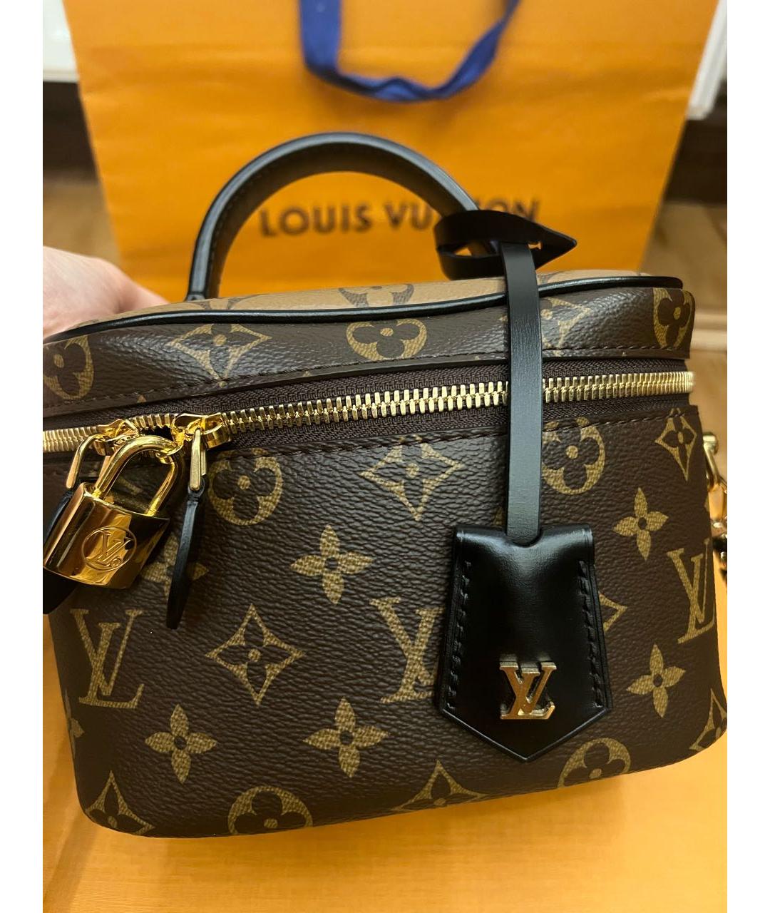 LOUIS VUITTON Коричневая сумка через плечо, фото 5