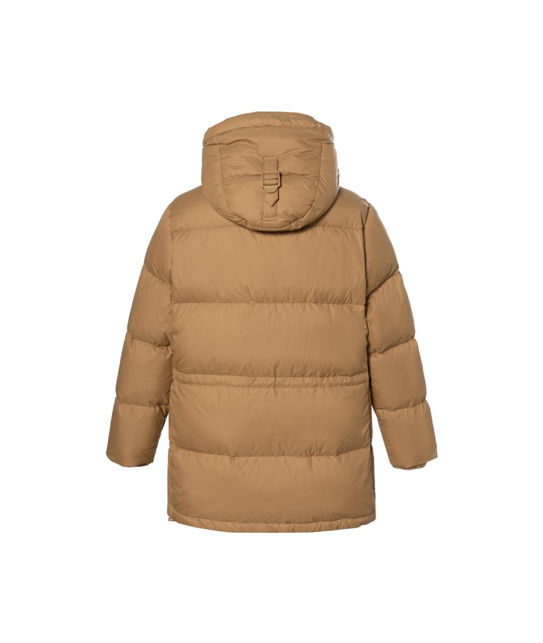 BURBERRY Бежевый полиамидовый пуховик, фото 2
