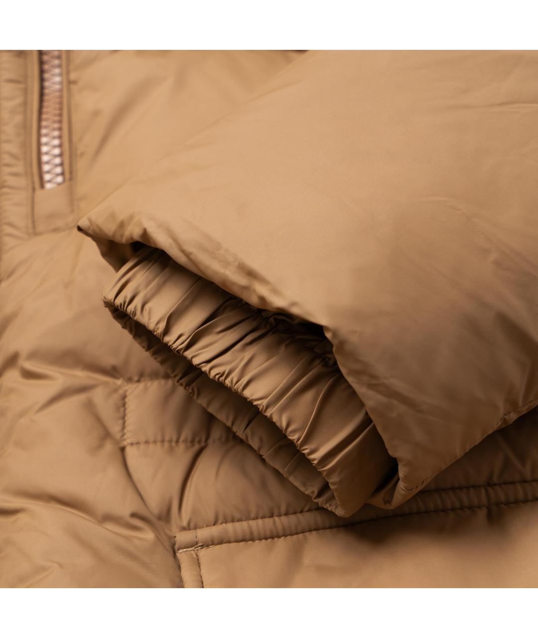BURBERRY Бежевый полиамидовый пуховик, фото 3