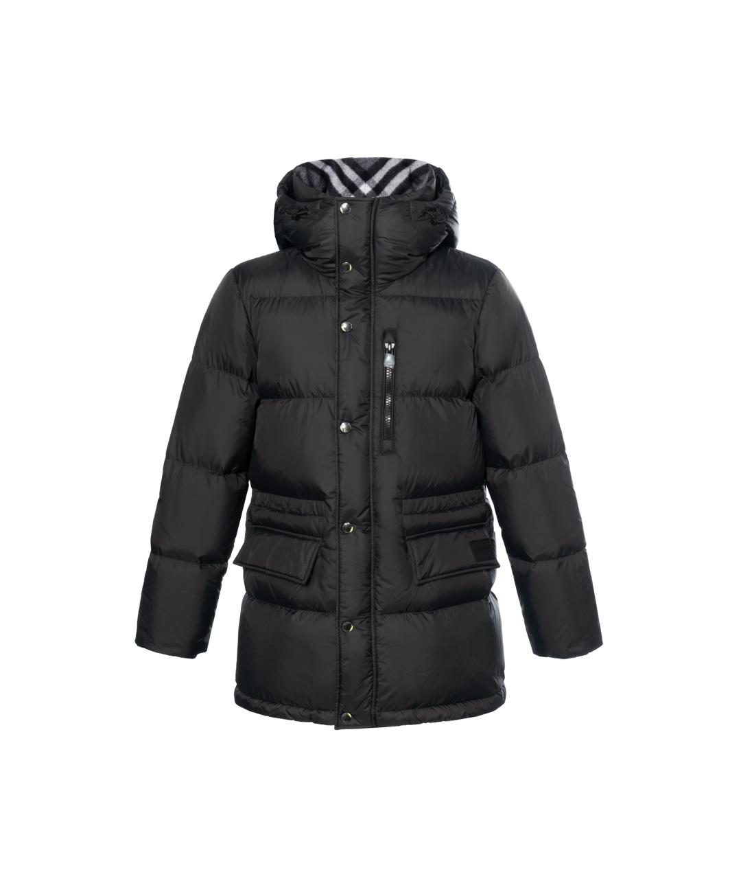 BURBERRY Черный пуховик, фото 2