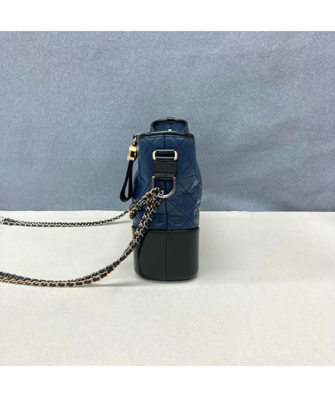 CHANEL Синяя кожаная сумка тоут, фото 3