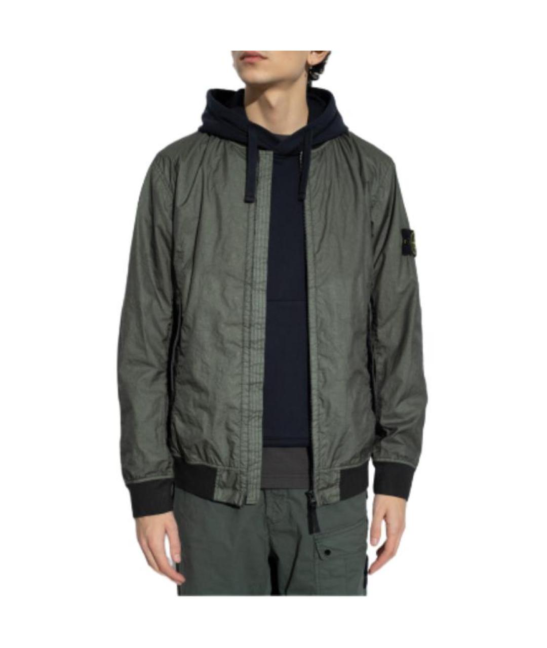 STONE ISLAND Зеленая куртка, фото 4