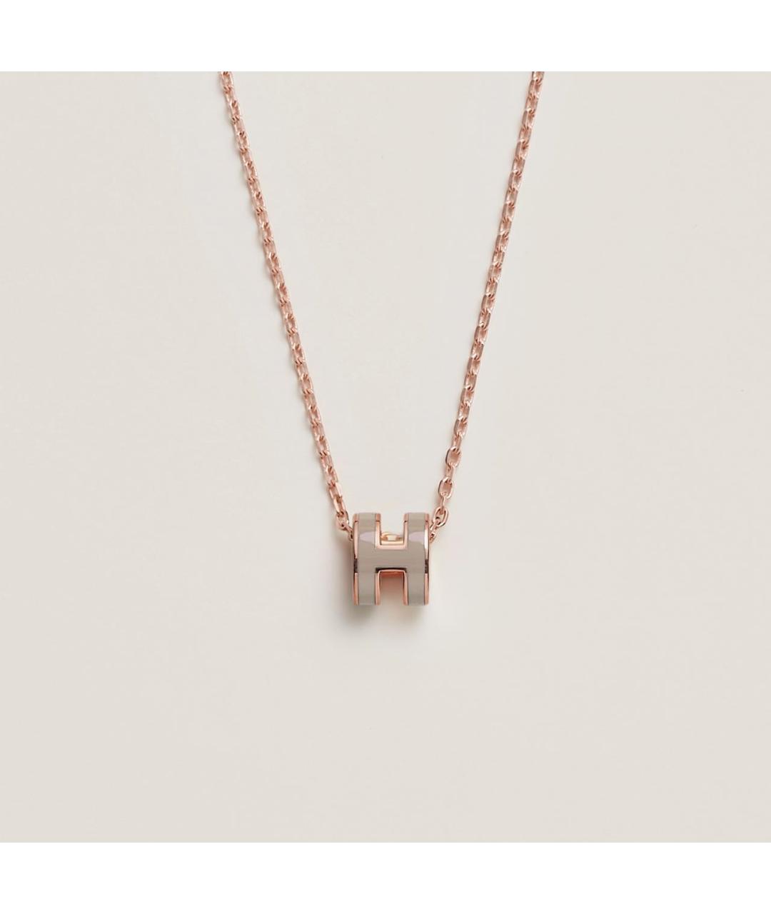 HERMES Бежевая металлическая подвеска, фото 4