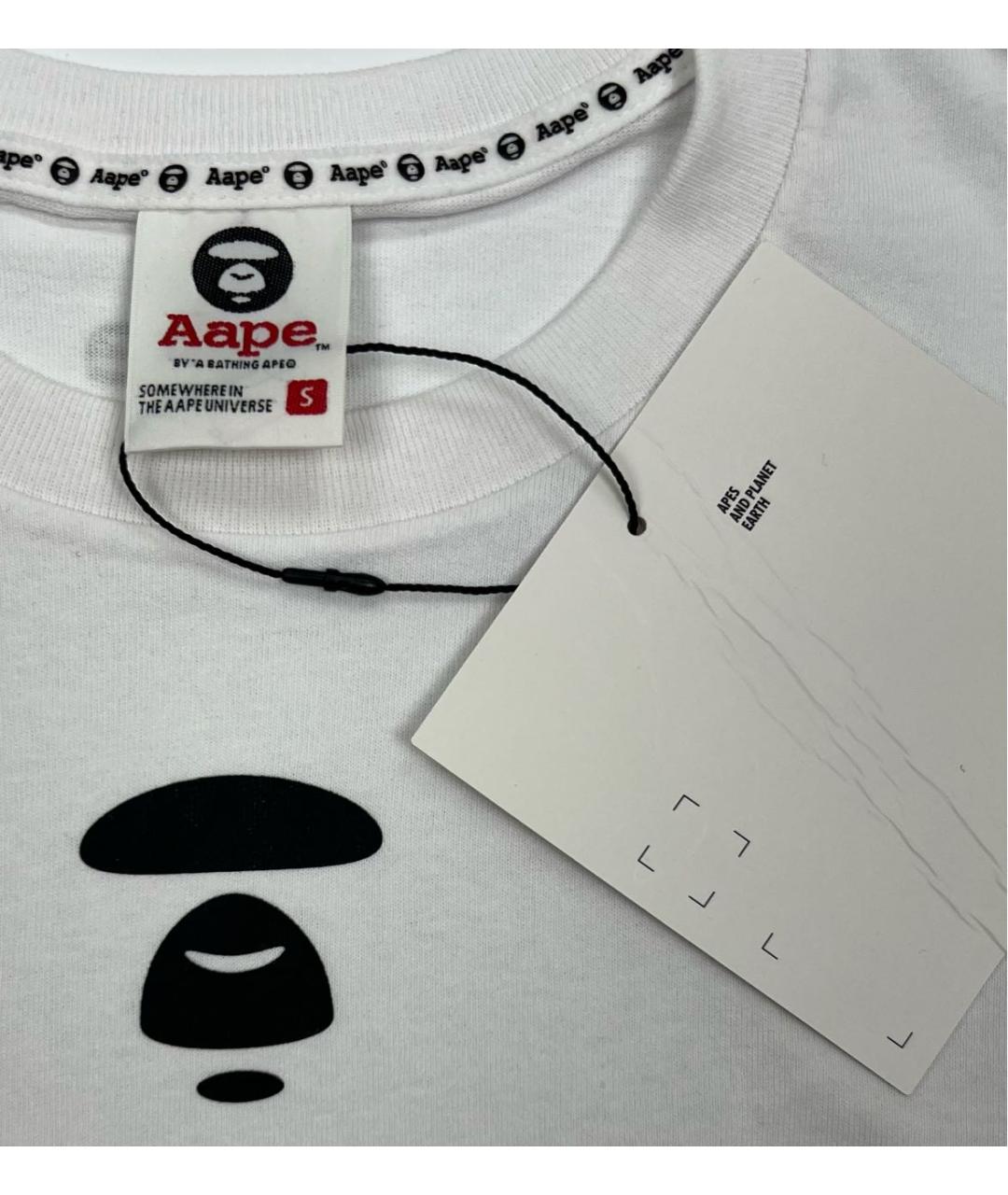 BAPE Белая хлопковая футболка, фото 3
