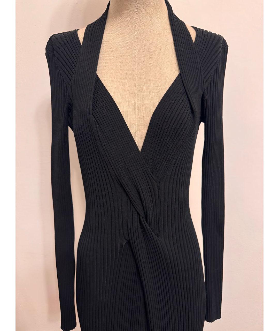 DION LEE Черное повседневное платье, фото 3
