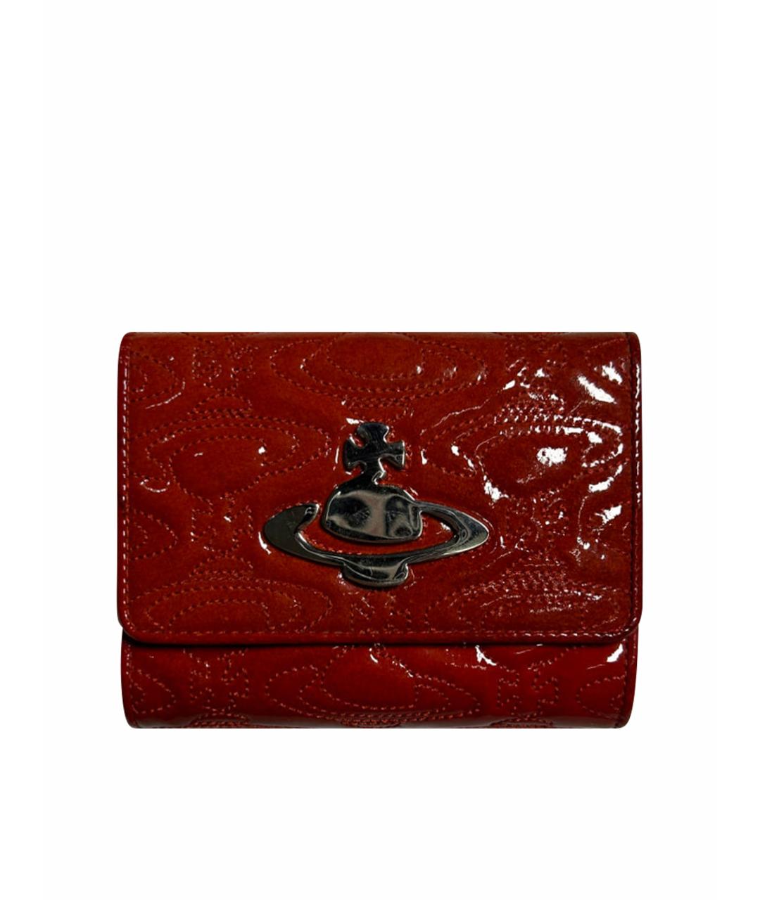 VIVIENNE WESTWOOD Красный кошелек из лакированной кожи, фото 1