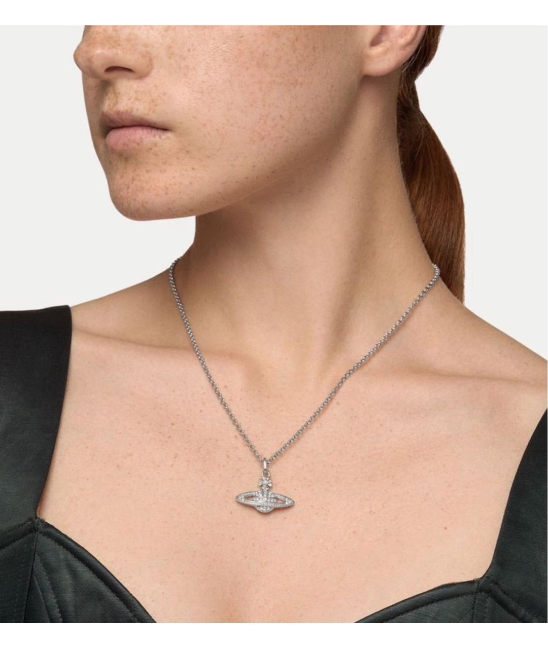 VIVIENNE WESTWOOD Серебряное серебряное колье, фото 2
