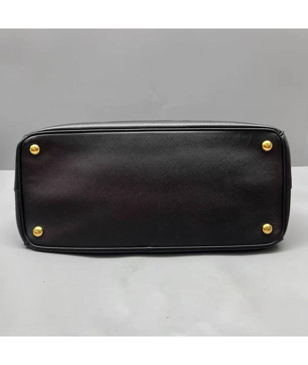 PRADA Черная кожаная сумка тоут, фото 3