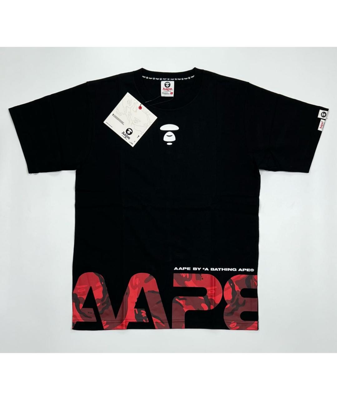 BAPE Черная хлопковая футболка, фото 6