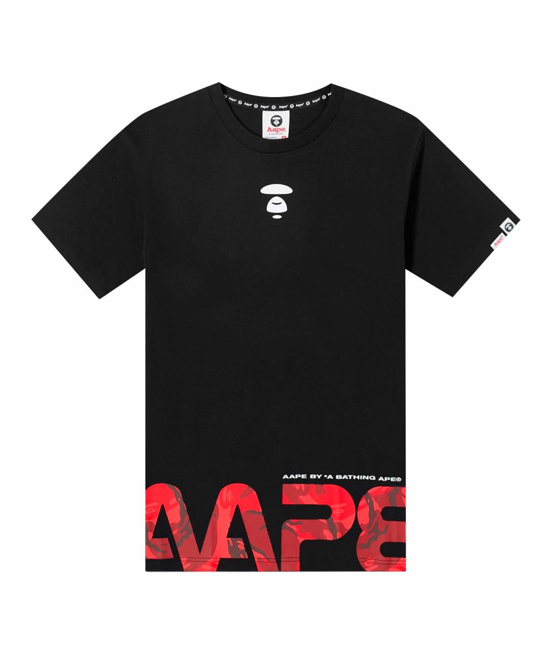 BAPE Черная хлопковая футболка, фото 1