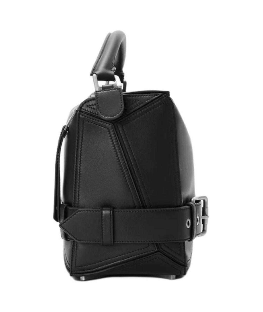 LOEWE Черная кожаная сумка на плечо, фото 4