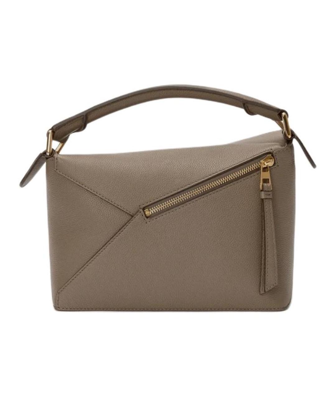 LOEWE Коричневая кожаная сумка через плечо, фото 4