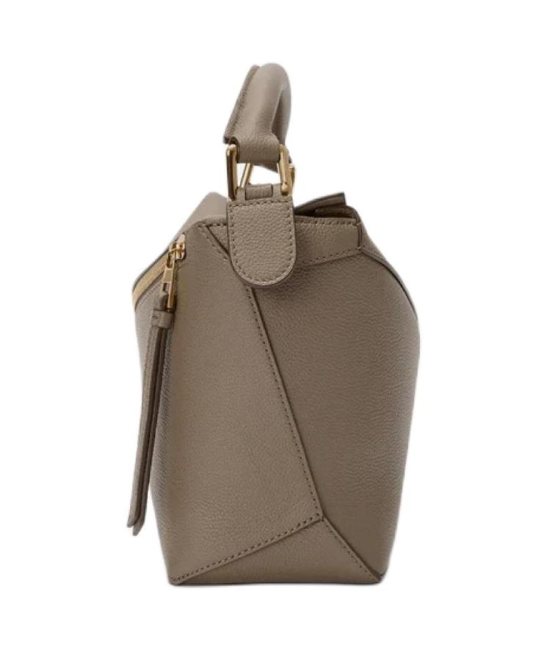 LOEWE Коричневая кожаная сумка через плечо, фото 3