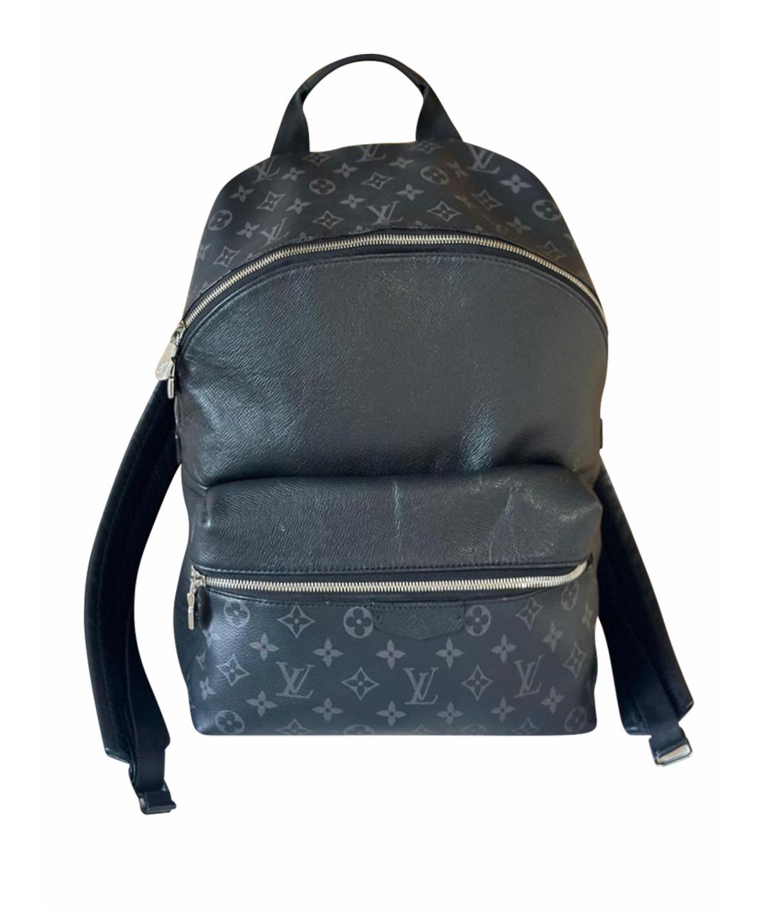 LOUIS VUITTON Черный кожаный рюкзак, фото 1