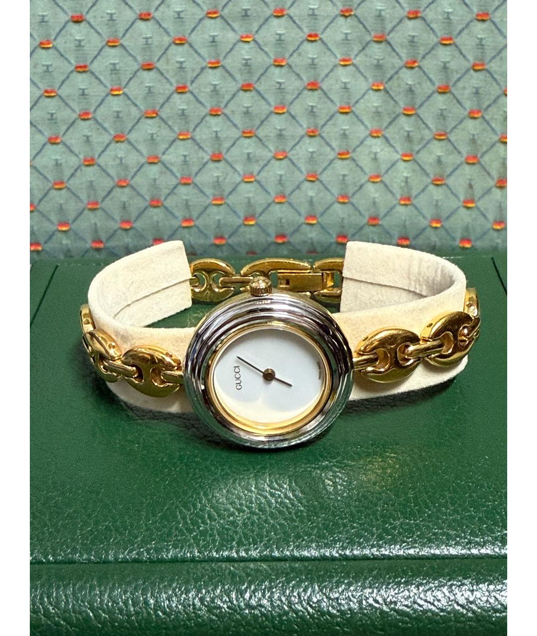 GUCCI Золотые часы, фото 5