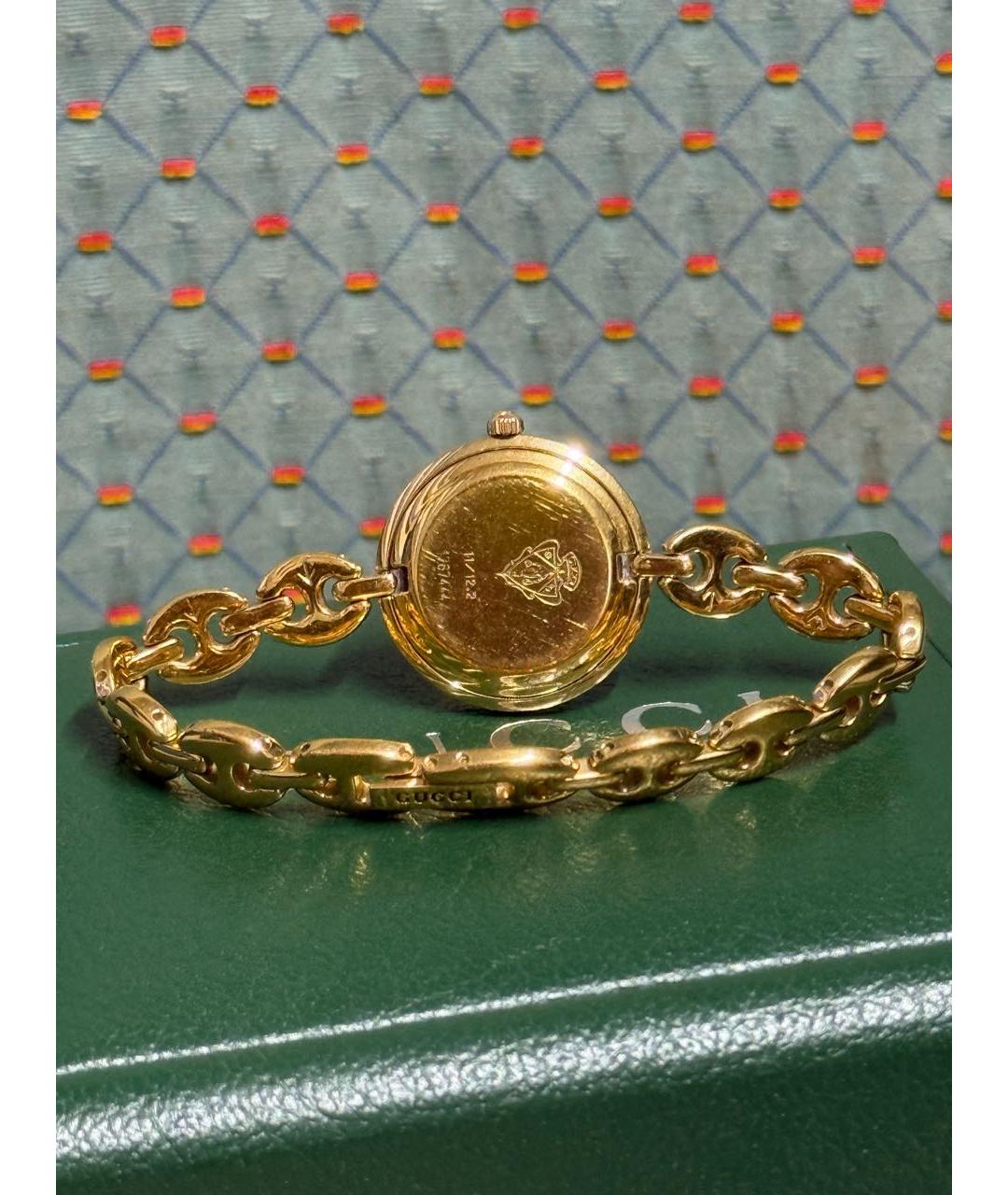 GUCCI Золотые часы, фото 3