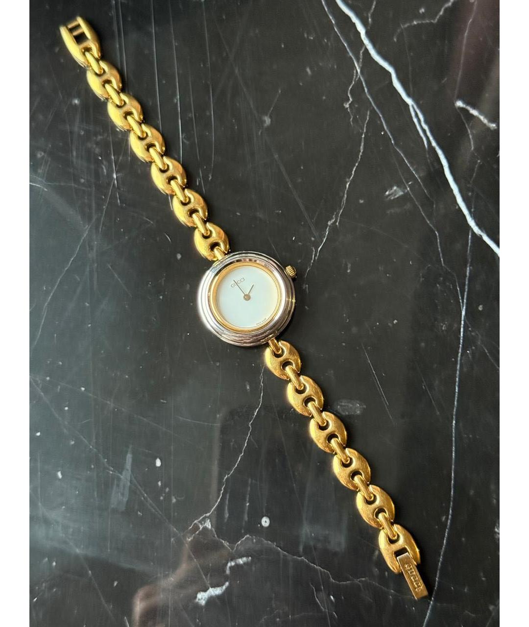 GUCCI Золотые часы, фото 6