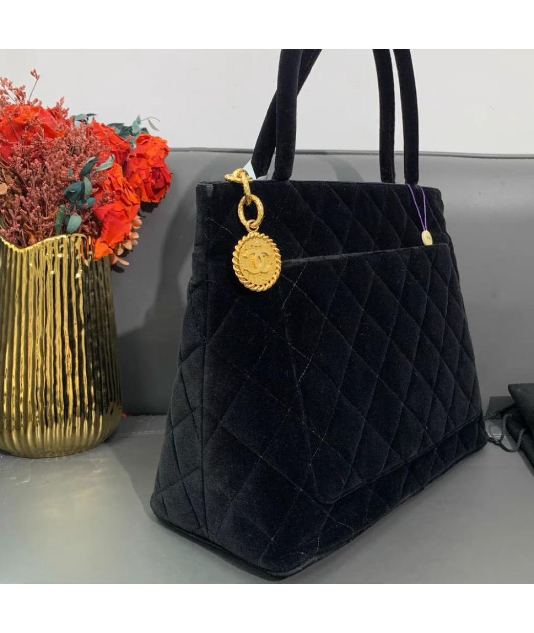 CHANEL Черная сумка тоут, фото 4
