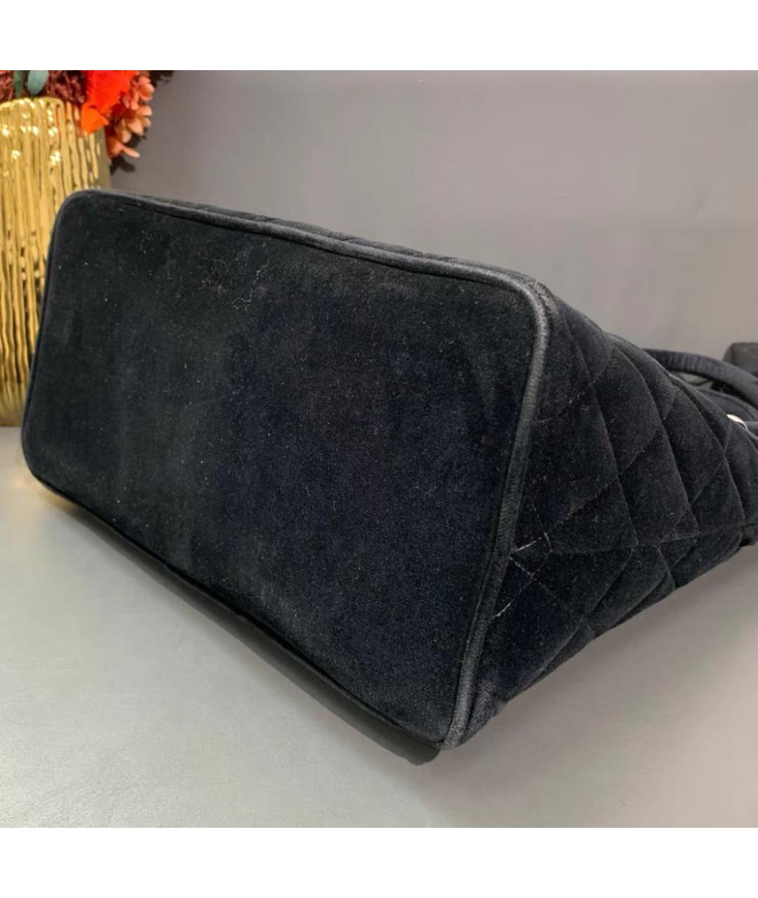 CHANEL Черная сумка тоут, фото 6