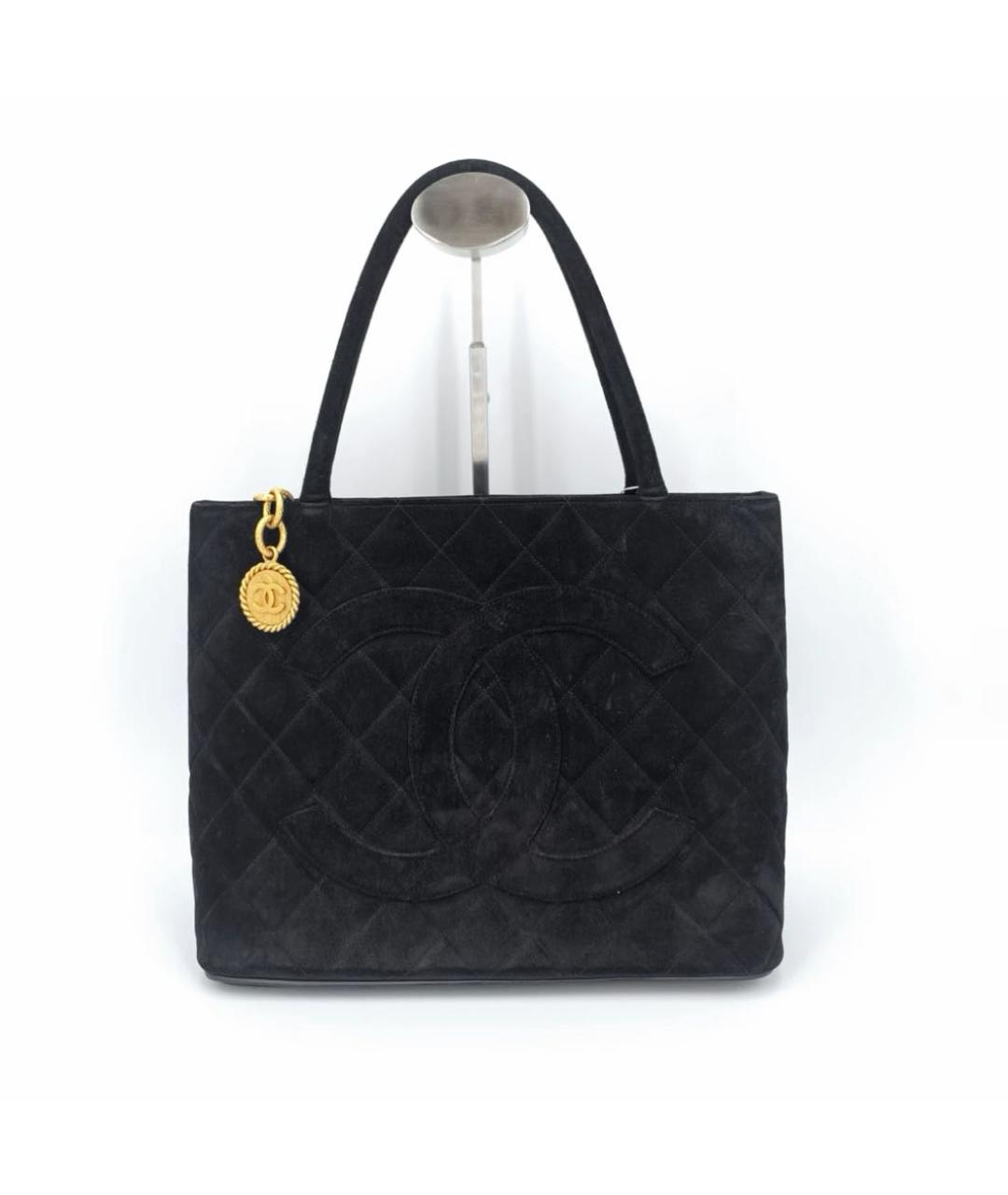 CHANEL Черная сумка тоут, фото 8