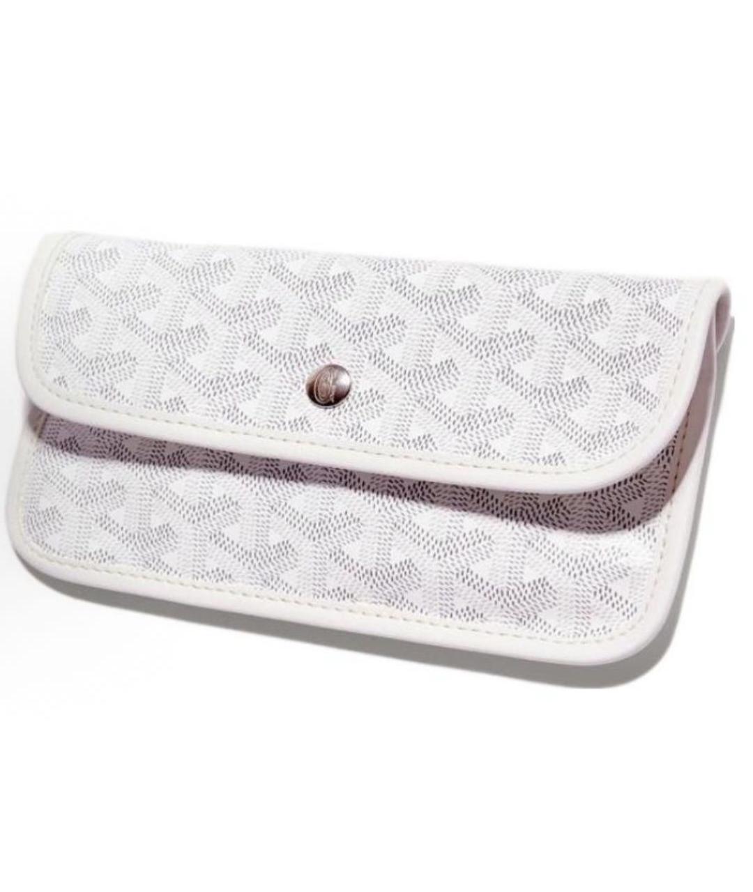 GOYARD Белая кожаная сумка тоут, фото 4